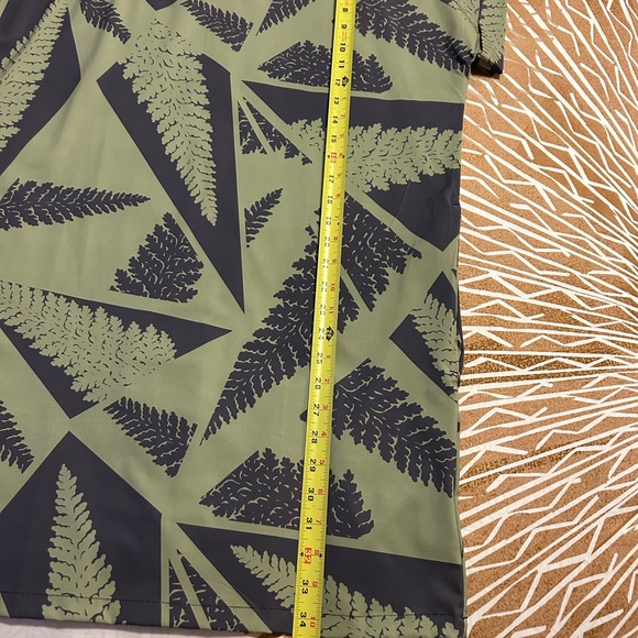 Manaola Olive and Black Fern Midi Dress - Picture 3 of 3